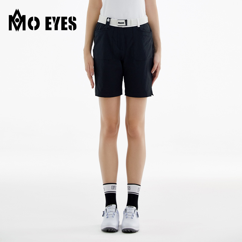 Quần short golf nữ Moeyes Magic Eye thoáng khí, có lót, dễ phối đồ — M23KUZ006-Quần short đen, M23KUZ006-Quần short trắng