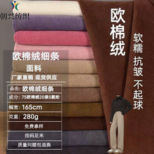 秋冬高档雪尼尔欧棉绒细条布料280g阔腿裤外套裤子裙子弹力面料等