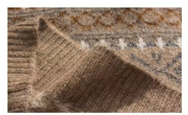 Herrenbekleidung Pullover Retro Lazy High End Vintage Winter Strickpullover_voghion.com