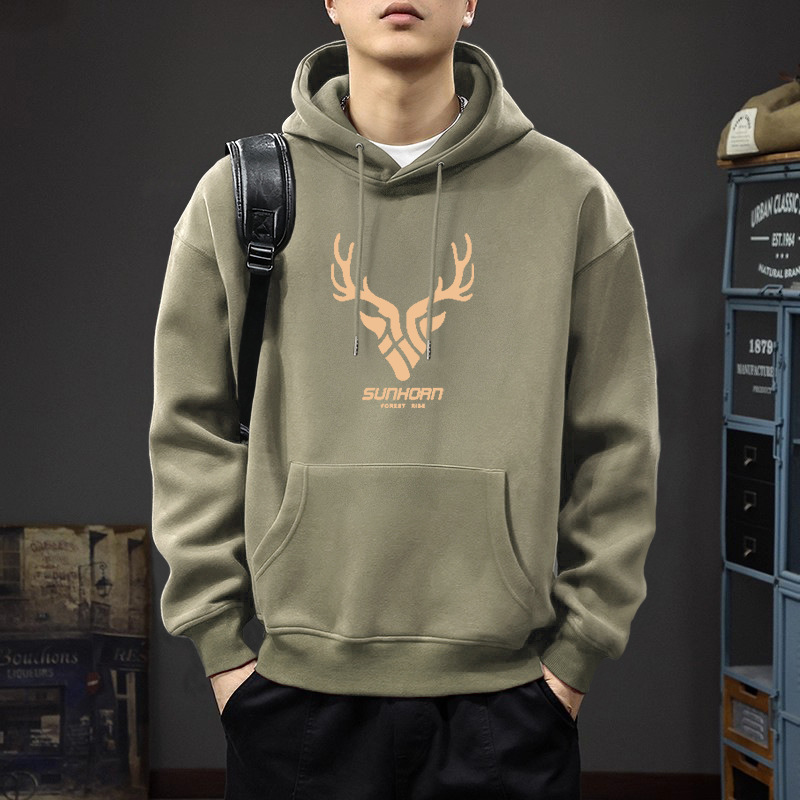 Otoño chaqueta encapuchada masculina marca de moda primavera y otoño todo-en - uno pesado americano adolescente oversize chaqueta suelta