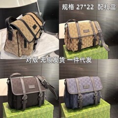 外国貿易用斜め掛けバッグG家大容量ショルダーバッグ3色展開キャンバスコーティングメンズレトロキャンバスバッグトレンドレトロ