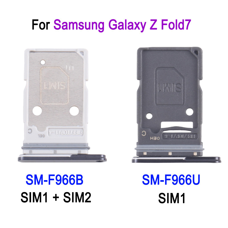 Sim Card Tray Suitable for Samsung Galaxy Z Fold 7 Sm-F966B Dual Sim Single Sim Slot with Card Pin