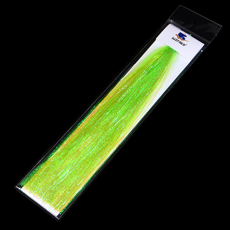 Wifreo 1mm silla brillante relieve alta reflexión correa de mosca de mar gancho material de unión 8 colores