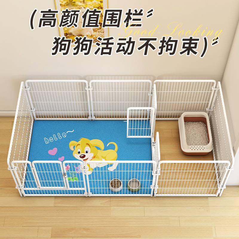 Dog Cage Dog Fence Household Indoor Medium and Large Dog Cage Pet Fence Free Combination with Isolation Door Dog Cage Dog Fence Household Indoor Medium and Large Dog Cage Pet Fence Free Combination with Isolation Door