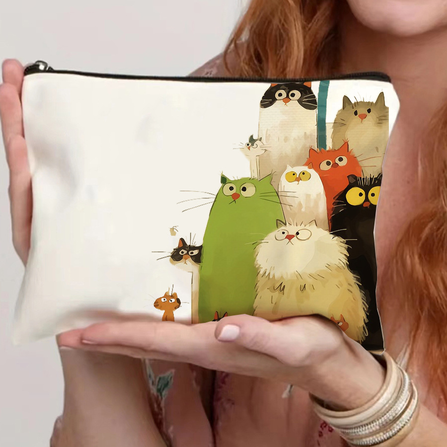 Amazon Cross-border exclusivamente para bolsa de lona con cremallera bolsa de cosméticos de lona con cremallera bolsa de lona personalizada