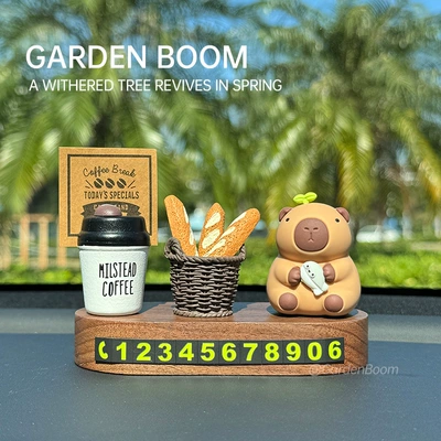 Nömrəli dayanma kartı | Car - walnut-base-1262cm-muyu-kapibala-coffee-cup-bread-basket-free-adhesive-number