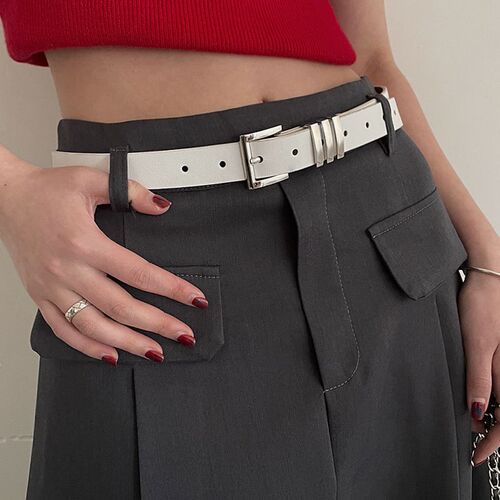 Belt women's decoration with skirt pin buckle versatile bare body belt new fashion simple trend