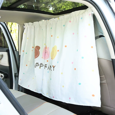 Car curtains: Print, Partition Curtain, Door Curtain to - partition-curtain-polka-dot-bear-pig-cat