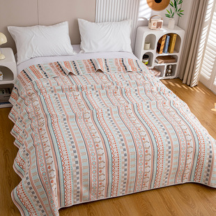 Cotton six-layer gauze summer soft mat 2.4*3.3 meters A thick bed cover sheets tatami kang bed