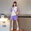 Sleeves, purple set, with short sleeve