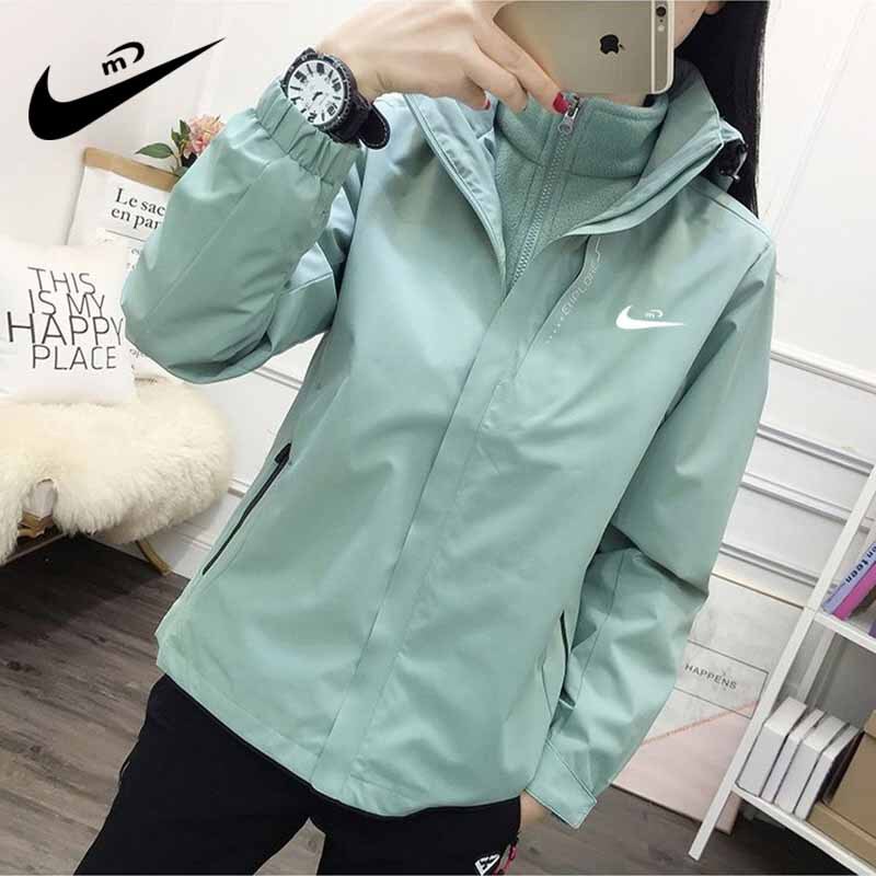 Outdoor Sports Jacket Women's Winter Three-In-One Men's Mountaineering Fleece-Lined Waterproof Couple Travel Hooded Jacket