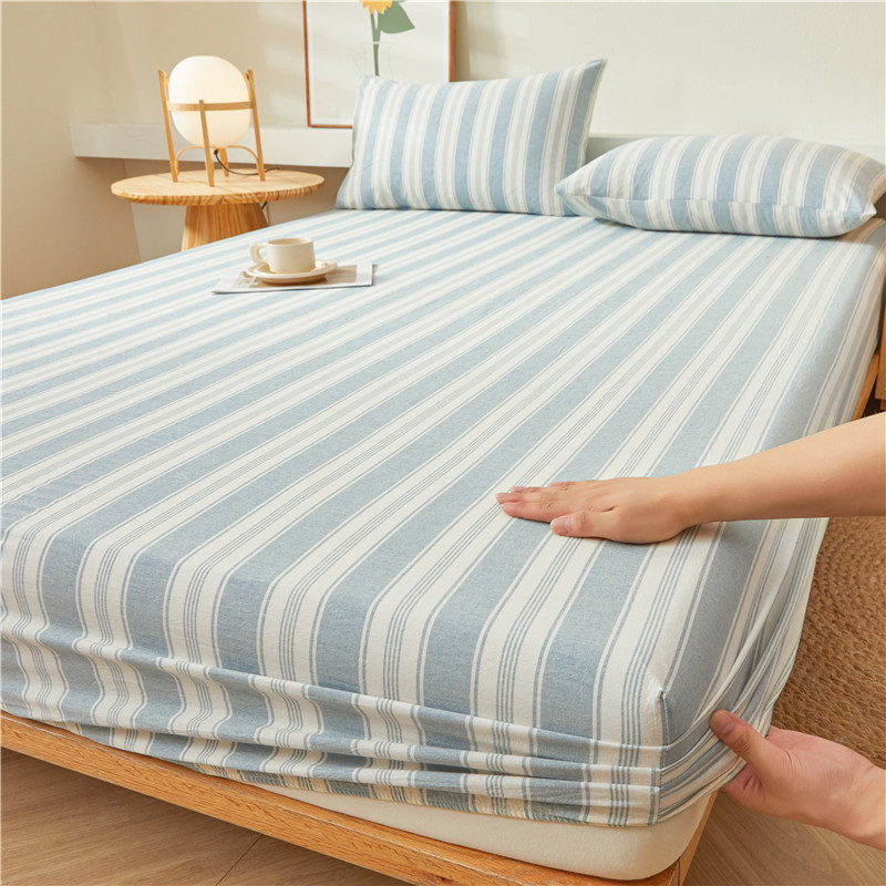 2025 nueva sábana de algodón 100 funda protectora de colchón de algodón 2025 nueva sábana universal todo incluido de cuatro estaciones 3