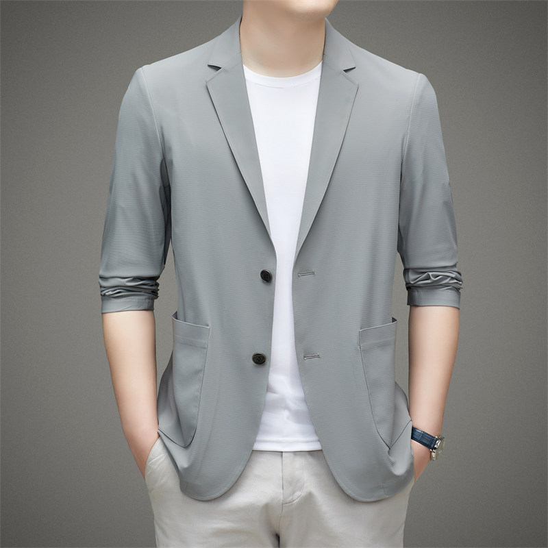 Single Suit Men's Spring and Autumn New Light Business Suit Fashion Casual Men's Middle-aged Dad Jacket Jacket Men