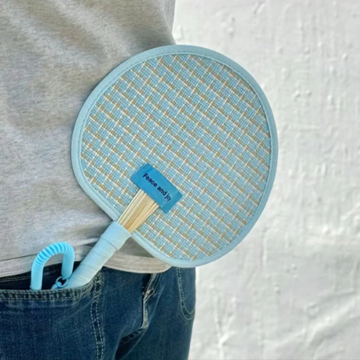 Small Fan, New Summer Durable Hand-Cranked Fan, Portable and Cute, Portable Fan, Home Creative Hand-Woven