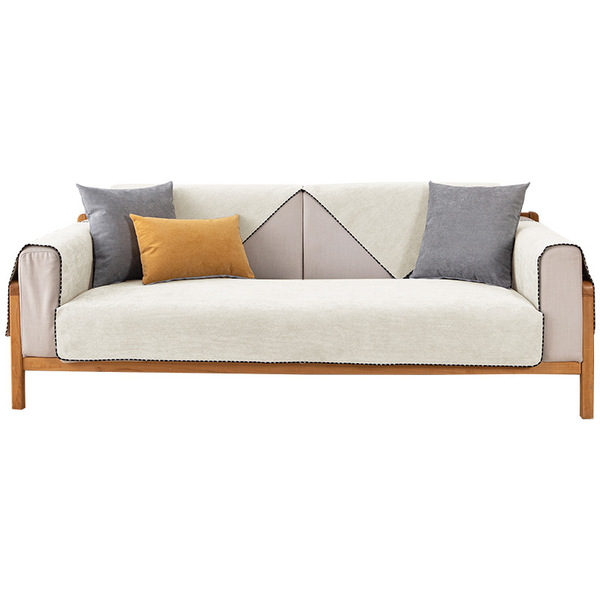 Solid color summer waterproof universal non-slip sofa all-season