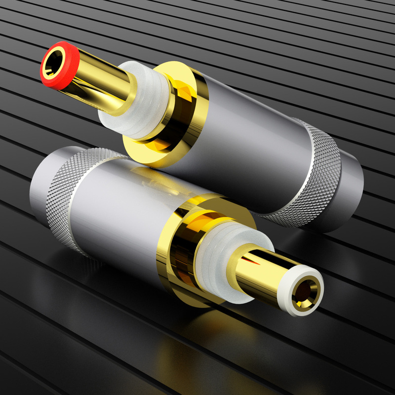 Preffair Hifi Fever Grade 24K Gold-Plated Dc Head 5.5*2.1G/2.5Mm Ac Dc Power Plug