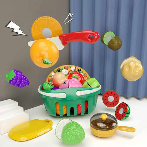 Cross-border best-selling children's role-playing cutting fun vegetable baby cutting fruits children's kitchen toy set
