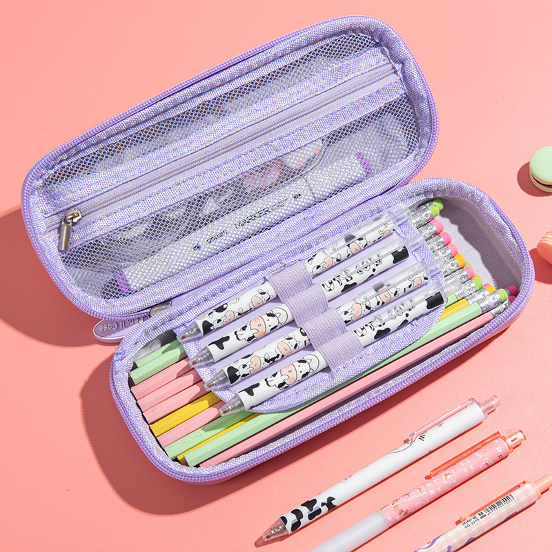 Nuevo estuche de papelería EVA al por mayor, agrandado, para hombre y mujer, anticaídas y repelente al agua, fácil de limpiar, de gran capacidad, para bolígrafos 2025