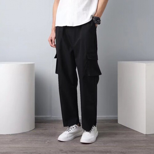 Spring and autumn new style design pants, men's work casual pants, loose straight, wide-leg pants