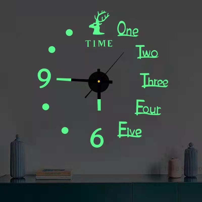 [A generation of hair] cross-border hot elk clock DIY European and American fashion simple living room bedroom silent clock