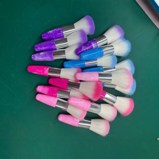 Internet Celebrity Manicure Dust Brush Long Handle Dust Brush Makeup Beauty Tool Household Blush Brush Soft Hair Nail Cleaning Brush