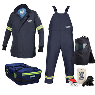40-Calorie Arc-Resistant Protective Suit for Live-Line Work, 47Cal/Cm2 Insulation, Split-Type Operation Suit, Highly Breathable