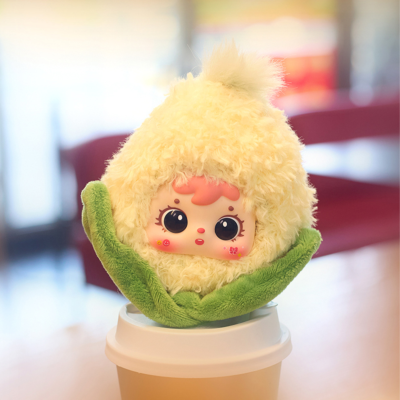 官方授权三小毛（Samuel）甜玉米明盒可爱毛绒摆件包包挂饰小红书