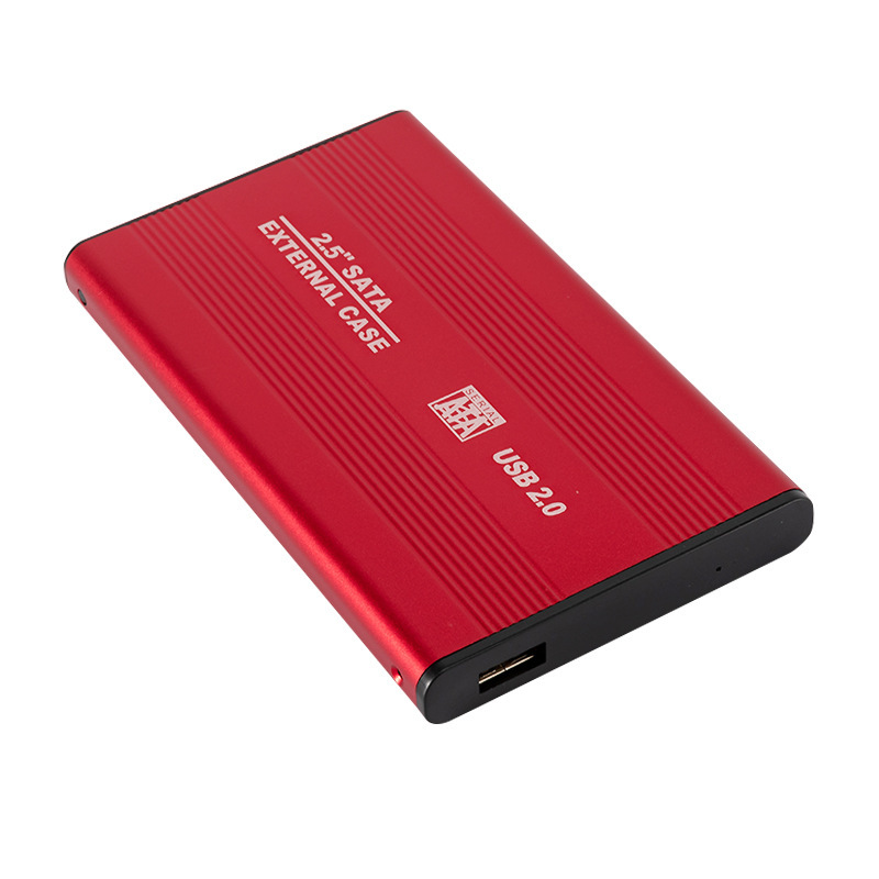 2.5-inch USB 2,0 A las ventas directas de la fábrica móvil de la caja del disco duro de la cáscara de la aleación de aluminio de SATA simples y convenientes