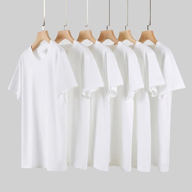 Cross -border version TEMU Trial Spot Female White Short Sleeve Pure…