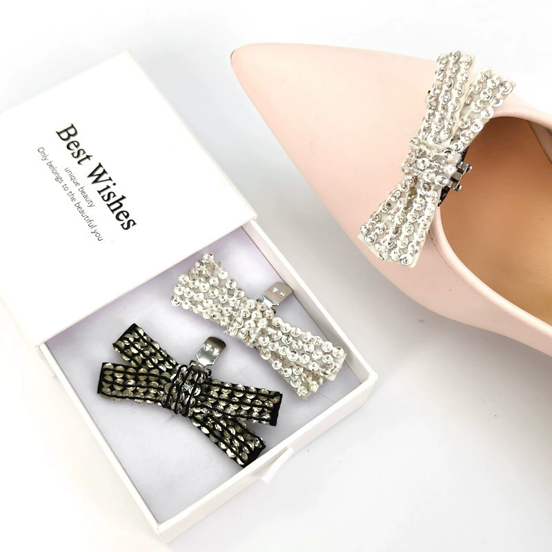 Аксессуары для обуви в форме банта, цветок из страз для обуви, клипса для обуви, украшение для туфель на высоком каблуке, самоклеящаяся клипса для края, съемный цветок для обуви со сверкающими стразами.