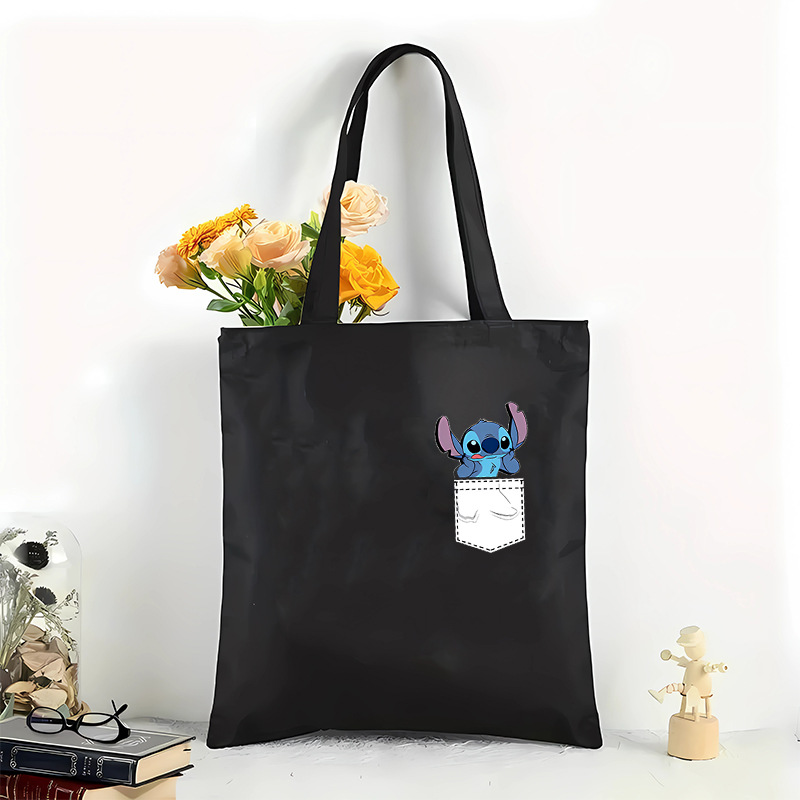 Bolsa de lona de impresión púrpura de pop transfronteriza, bolso de hombro de gran capacidad, portátil perfecto para compras