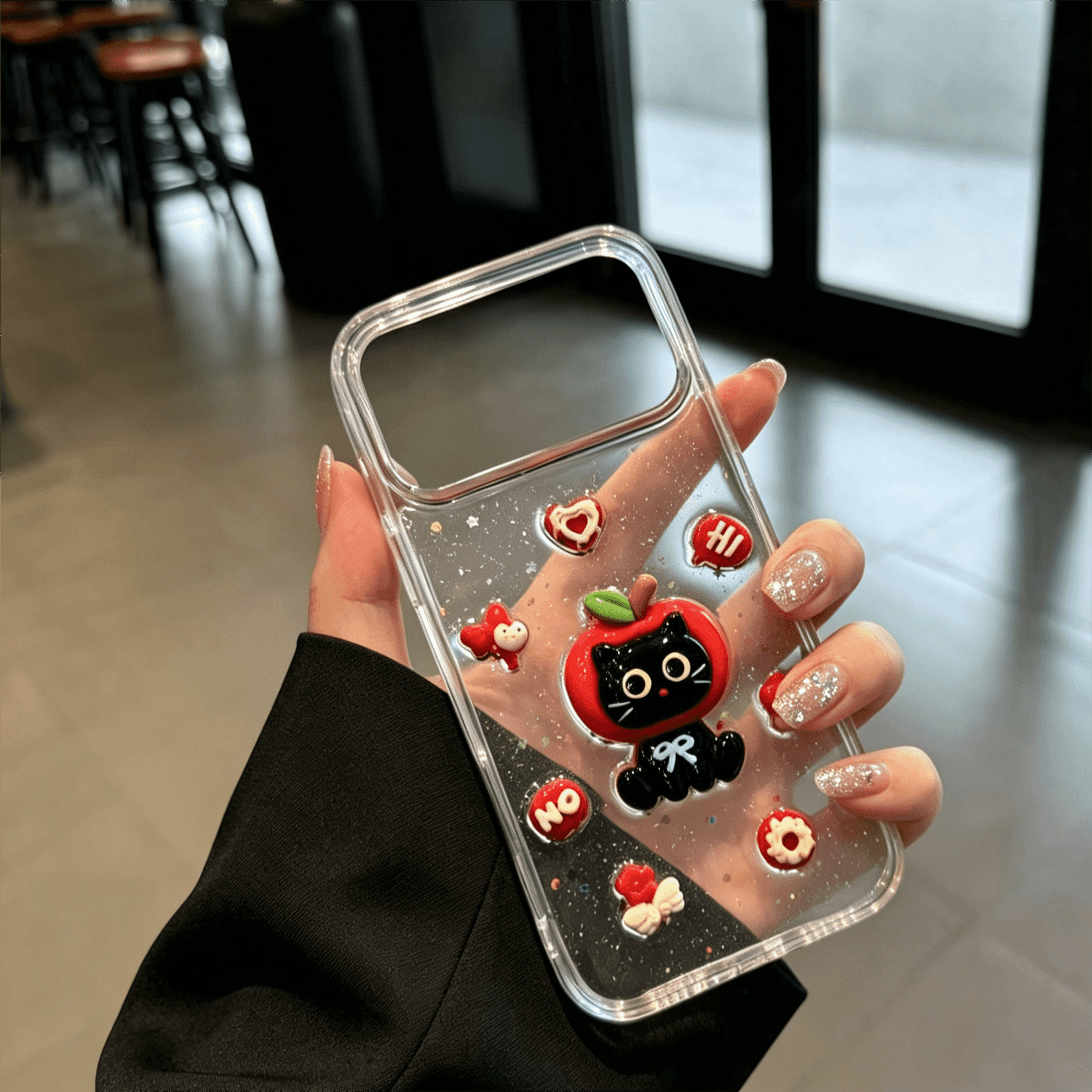 Y2K红苹果猫咪适用苹果18promax手机壳iPhone17pro可爱16/15新款X