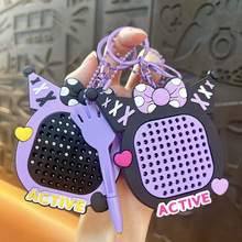 新款创意蝴蝶结解压磁吸钢珠画板钥匙扣可爱学生书包挂件节日礼品