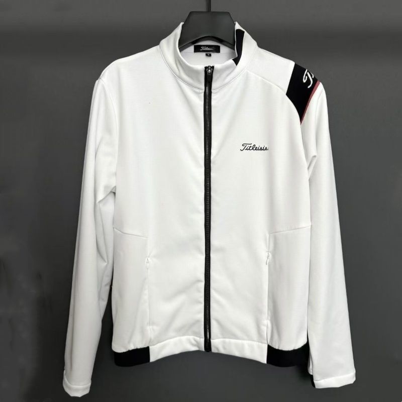 Autumn and Winter New Korean Style Golf Clothing Men's Long-Sleeved Windbreaker Plus Velvet Jacket Warm Windproof Sports Jersey