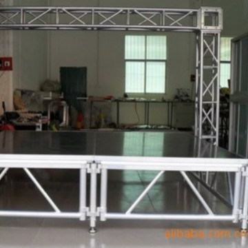 厂家直销拼装舞台酒店活动舞台组装舞台铝合金玻璃舞台批发