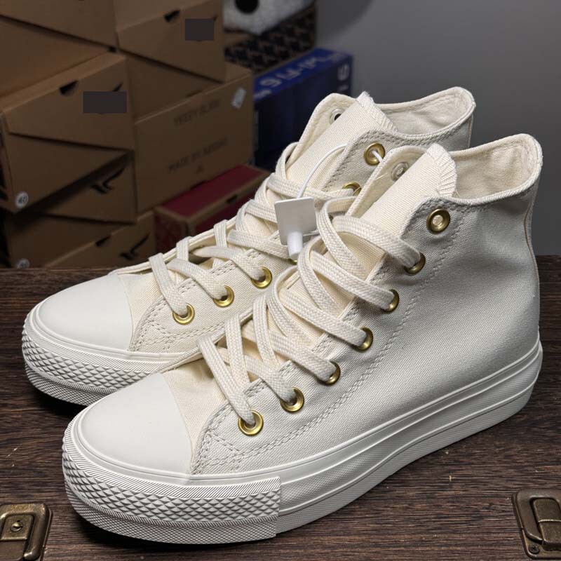 New Classic Platinum High-top Men's and Women's High-height Shoes Canvas Shoes Casual Shoes