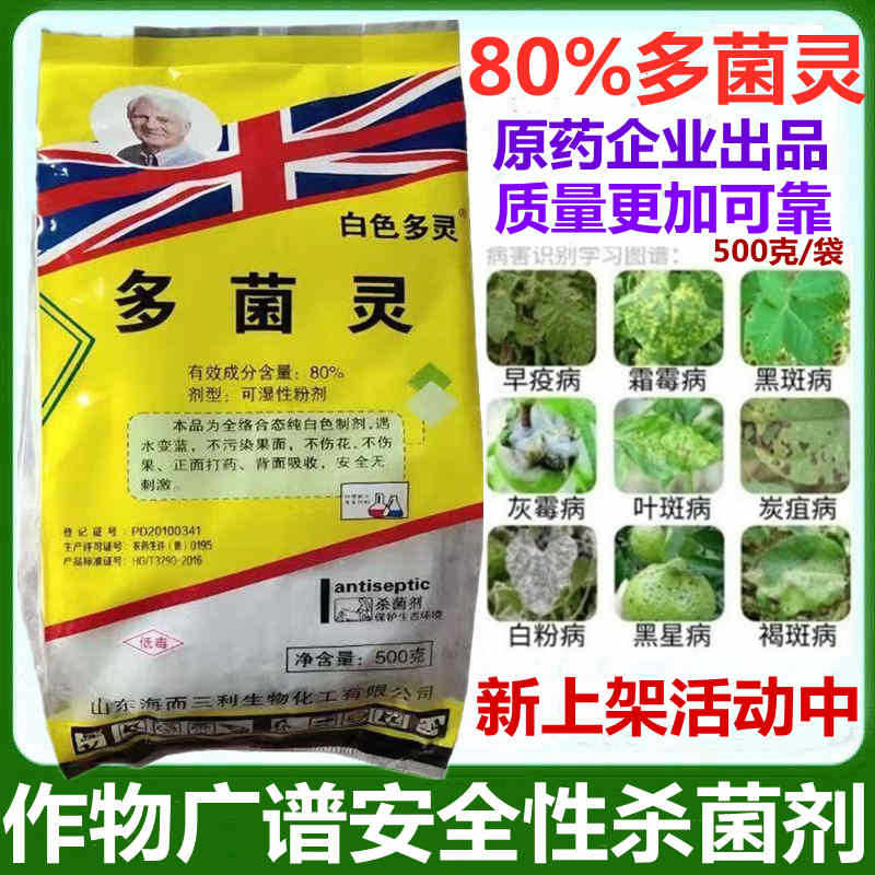 农药杀菌剂 80%多菌灵杀菌剂超微原粉 大规格500克厂家销售