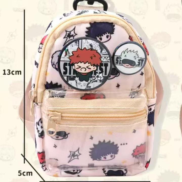 Mochila pequeña multifunción con diseño de capibara - Incluye monedero y bolsillo para auriculares - Estilo cartoon - Para organizar objetos pequeños