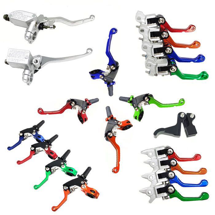 Off-Road Motorcycle Modified Labor-Saving Clutch Handle Cqr Cheetah T4 Modified Cnc Anti-Fall Foldableing Brake Handle