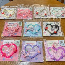 马卡龙爱心手环色适用手机壳钥匙扣挂件超软镂空设计包挂饰带包装