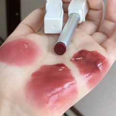 kekemood new white feather lipstick mirror water light moisturizing whitening plump lips lipstick cheap student 