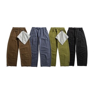 Ruiienrs X Planet Music 2025 New Autum Simple Handkerchief Sweat Towel Casual Pants 0394