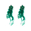 Fashionable metal long trend advanced earrings, European style, high-quality style, boho style