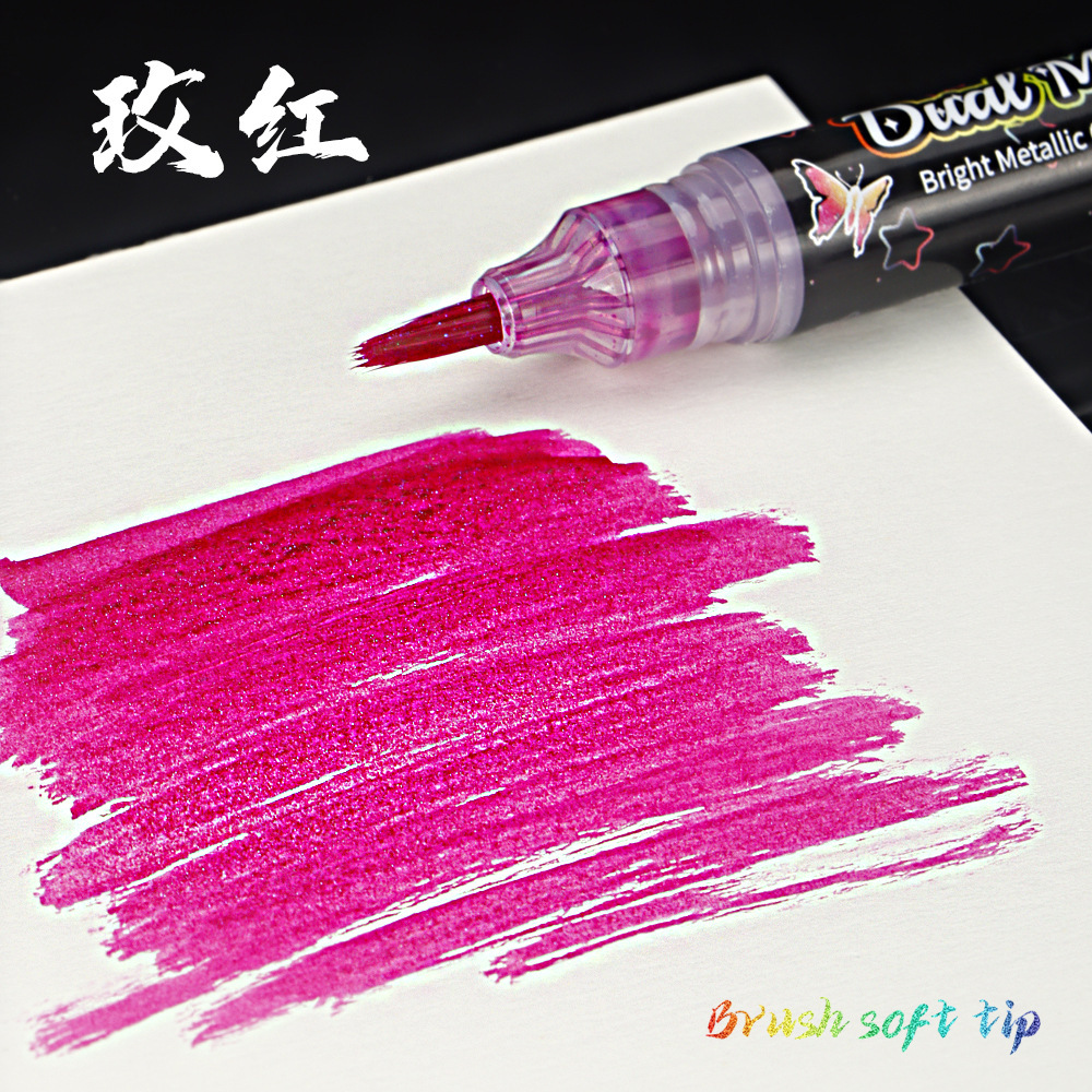 Fantasía arenas movedizas mariposa pluma flash caligrafía pluma hermosa pluma letra pequeña pluma suave caligrafía degradada libro de bodas palabra de cuerpo de flor en stock