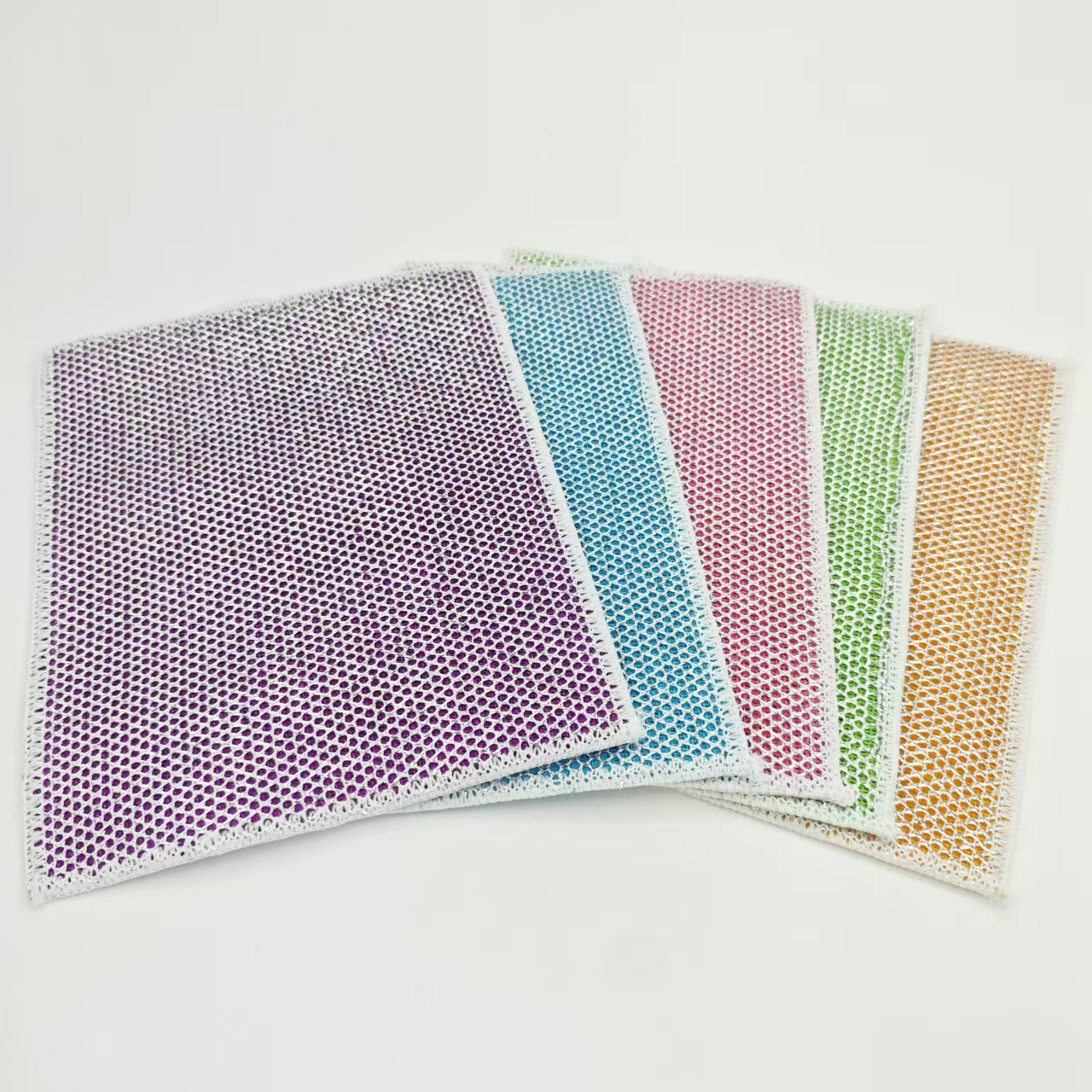 洗碗布 一面银色一面竹纤维百洁布 18*23抹布 洗碗巾 小商品批发