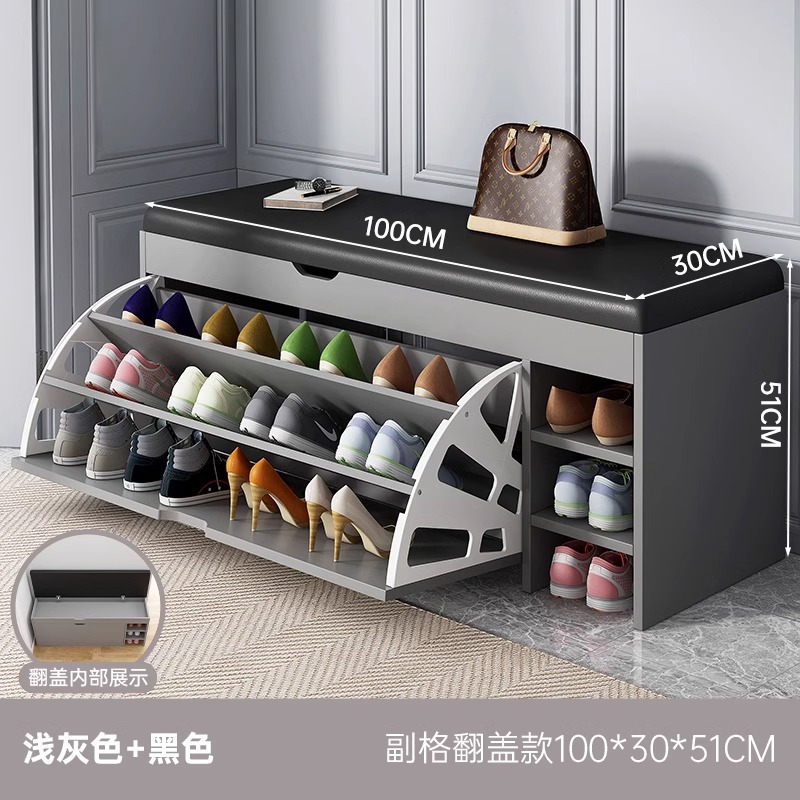 [텀블러 플립커버 + 서브그리드 스타일] 라이트그레이 100*30*51cm