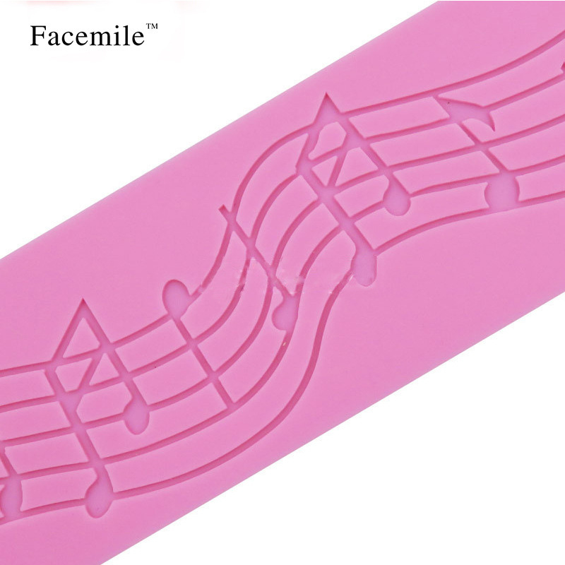 蛋糕蕾丝音符花边硅胶 翻糖巧克力蛋糕工具 烘焙DIY硅胶模具