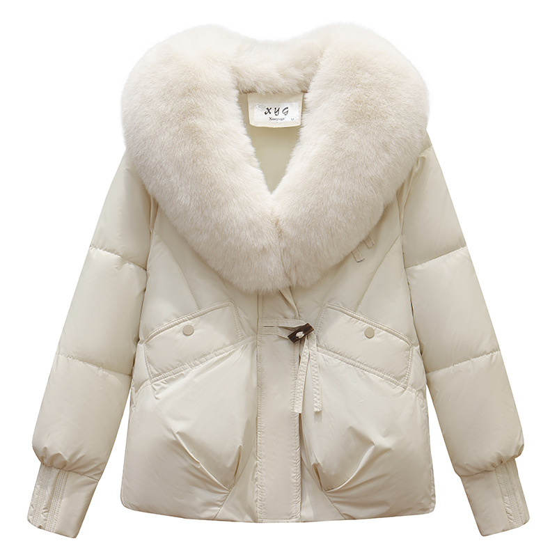 Negro invierno 2025 otoño invierno algodón nuevo chaqueta de mujer pequeña chaqueta de algodón chaqueta de moda corta engrosada
