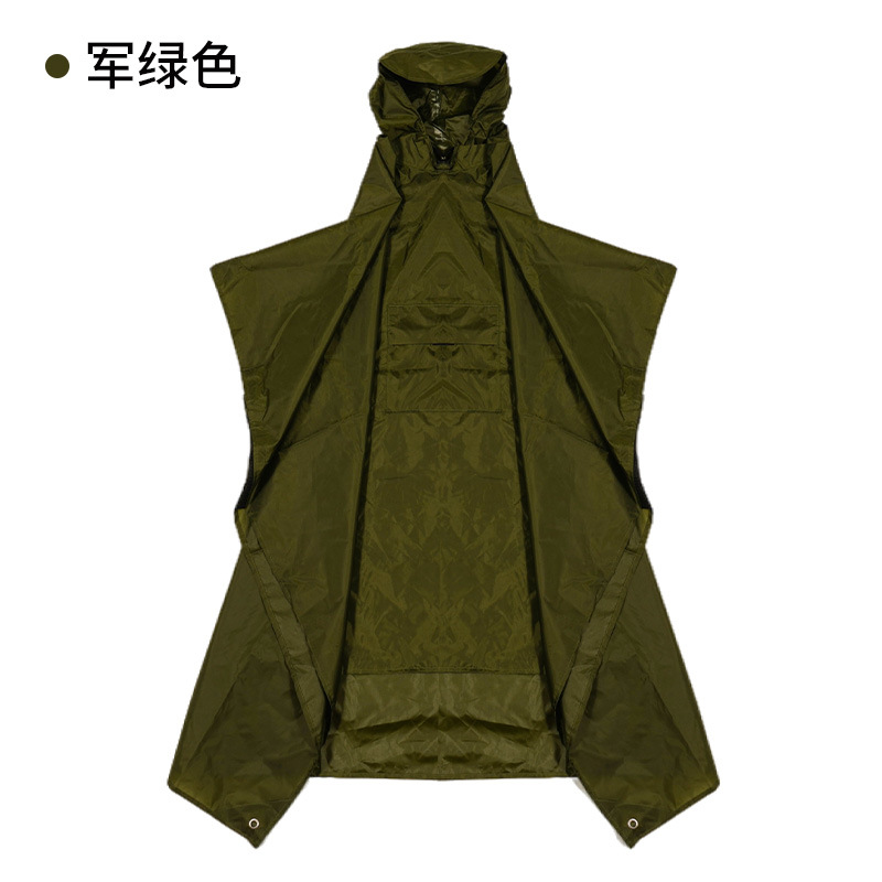 Tres en un impermeable mochila montañismo al aire libre senderismo poncho de una pieza unisex multi-funcional ultra-ligero Comercio exterior transfronterizo
