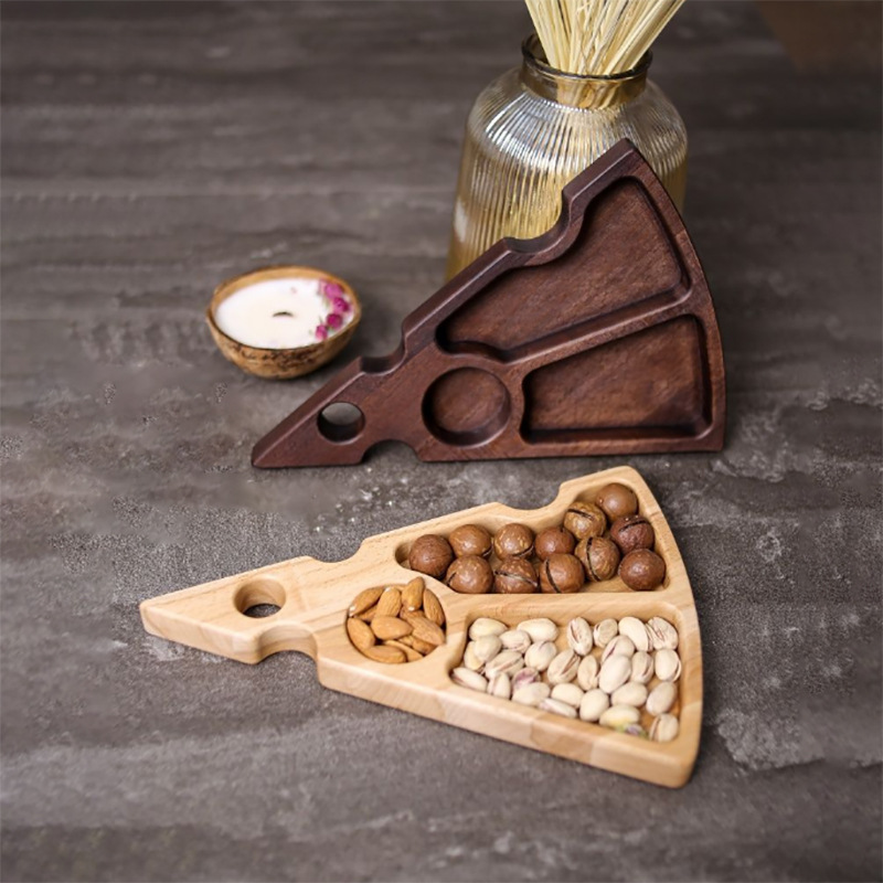 Placa de madera fruta seca irregular fruta merienda Placa de almacenamiento hogar sala de estar creativa multi-funcional con plato de rejilla